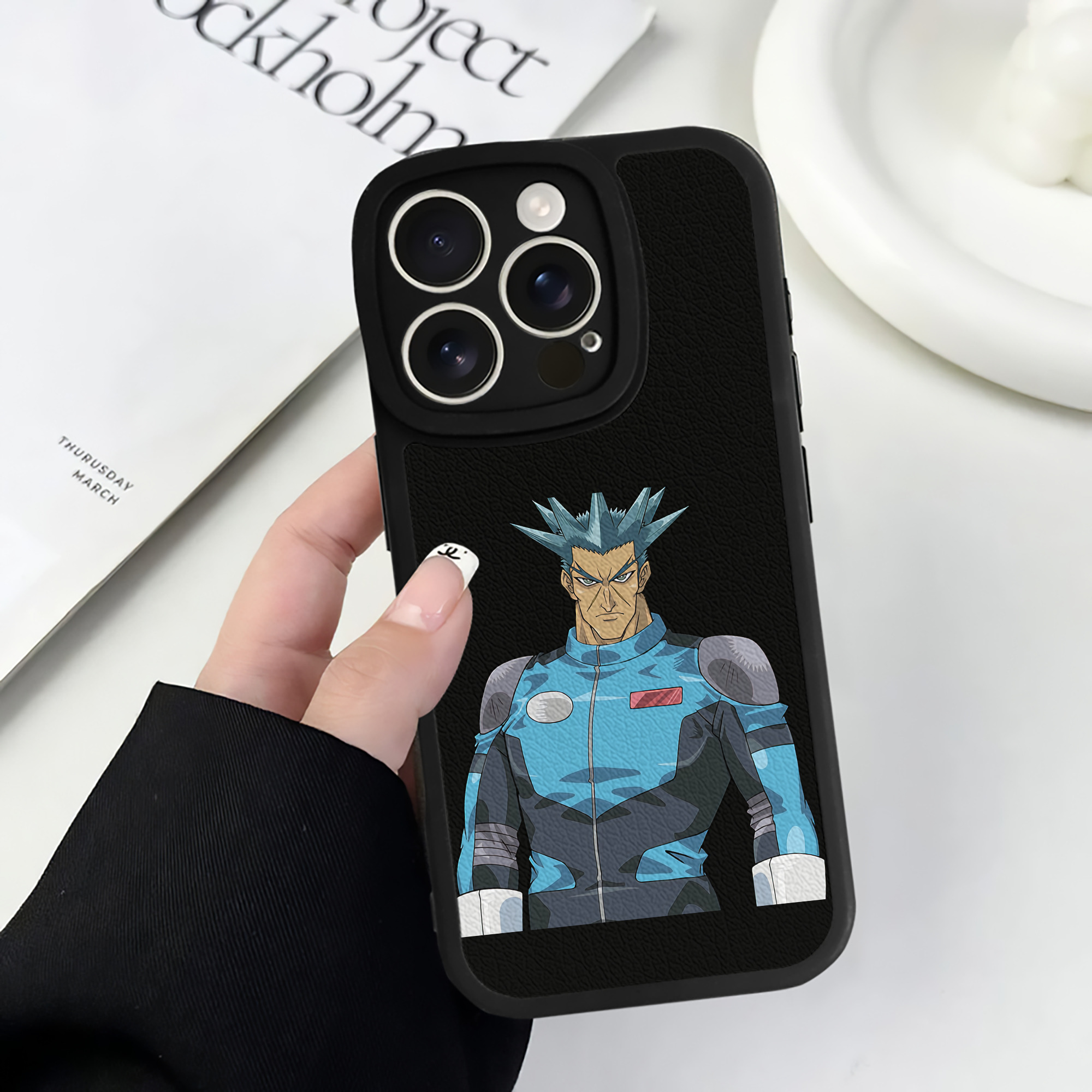 遊☆戯☆王 Yu-Gi-Oh! 【iPhone 16シリーズ対応】シリコンスマホケース（レザー調） 材質：シリコン